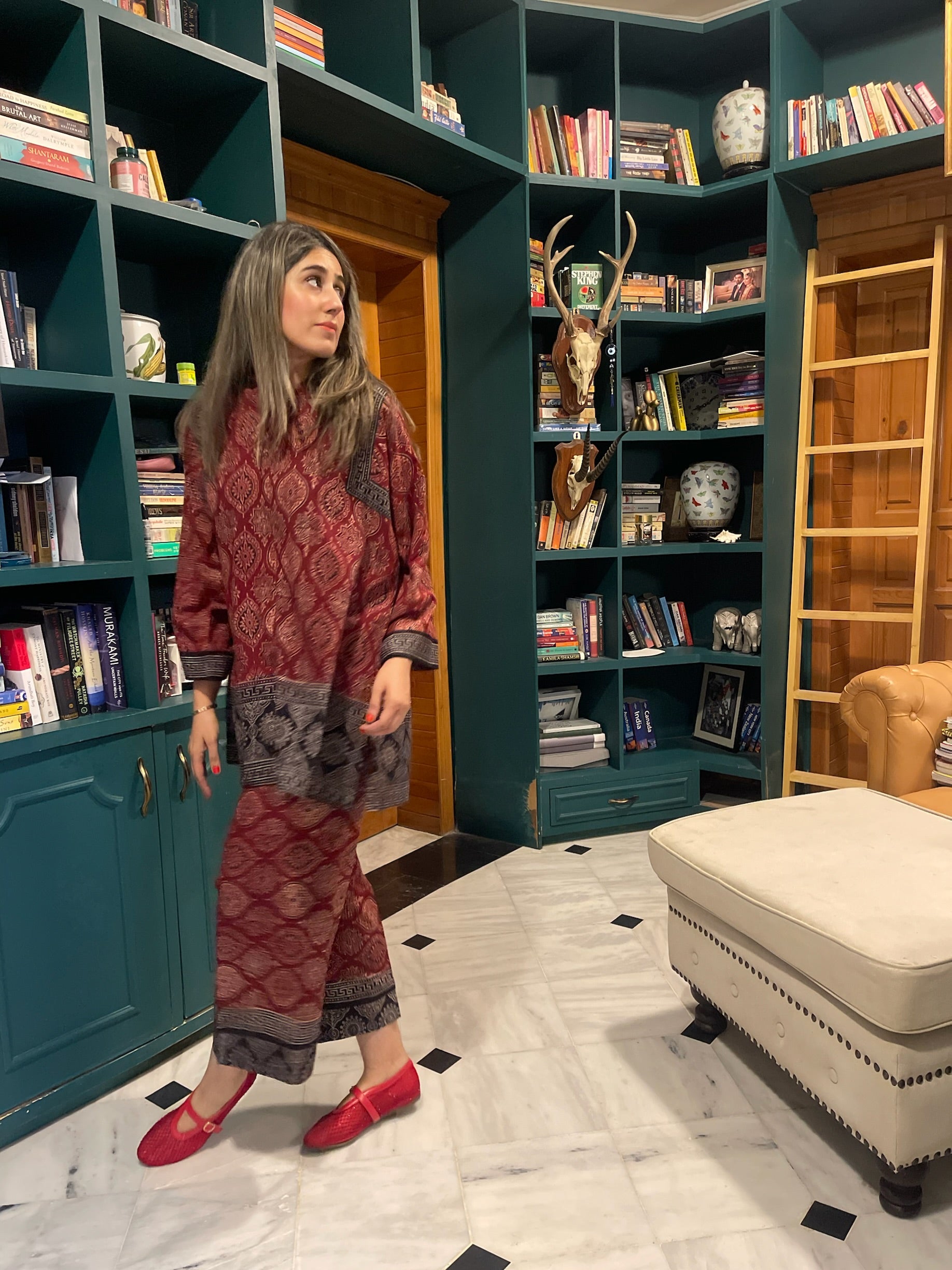 Ajrak Red Lotus