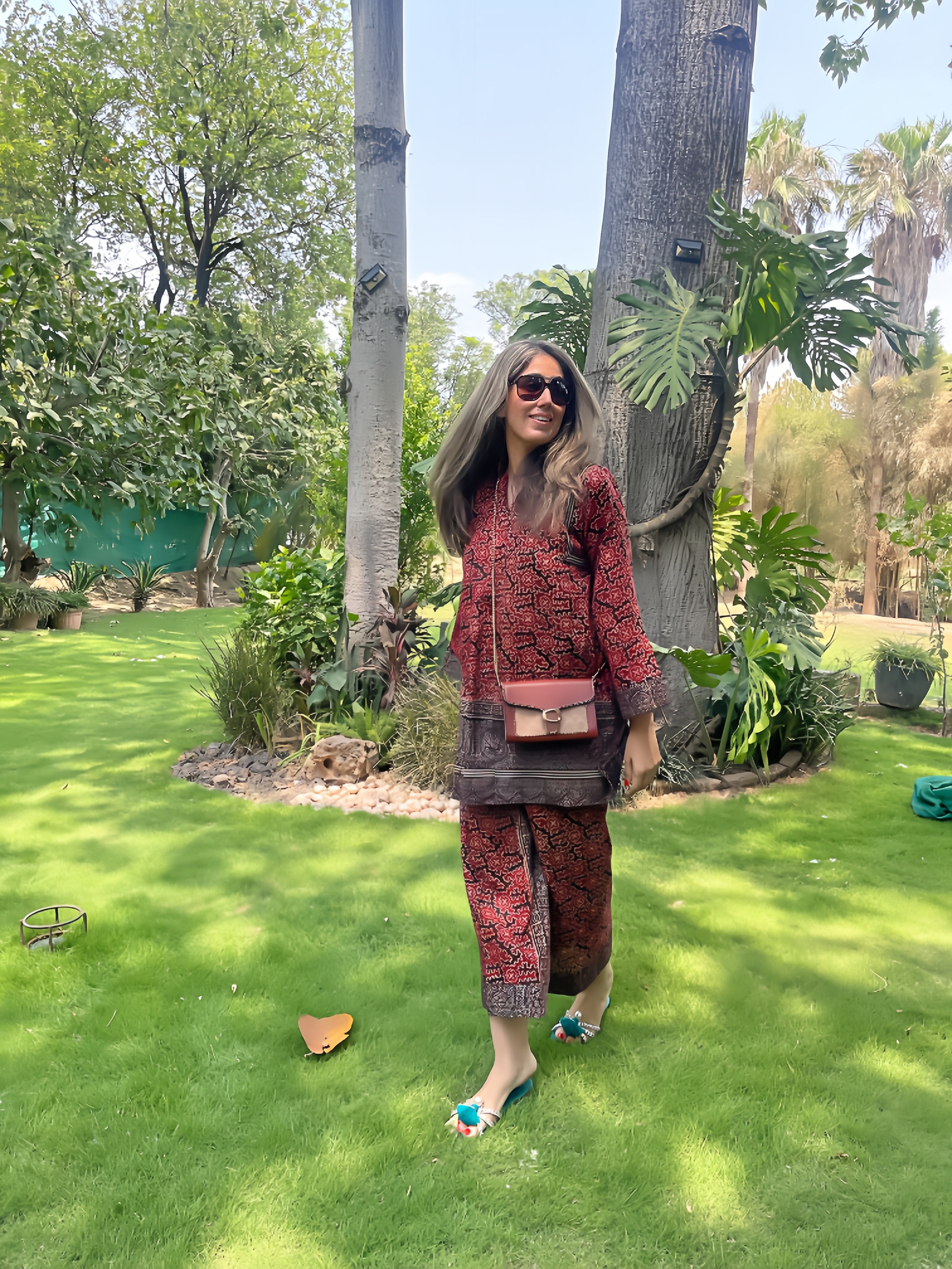 Ajrak Red Floral