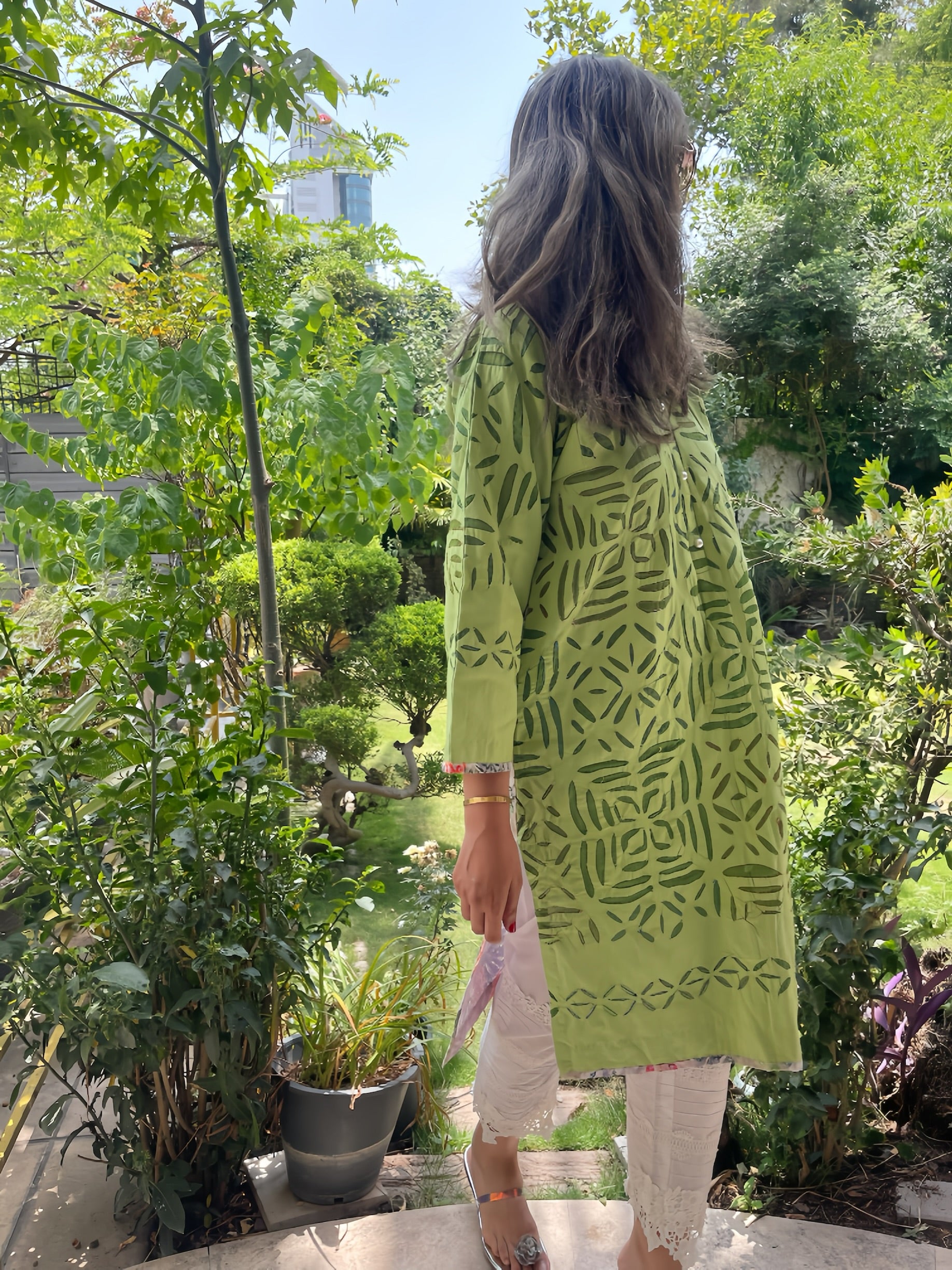 Rilli Eyelet Kurta