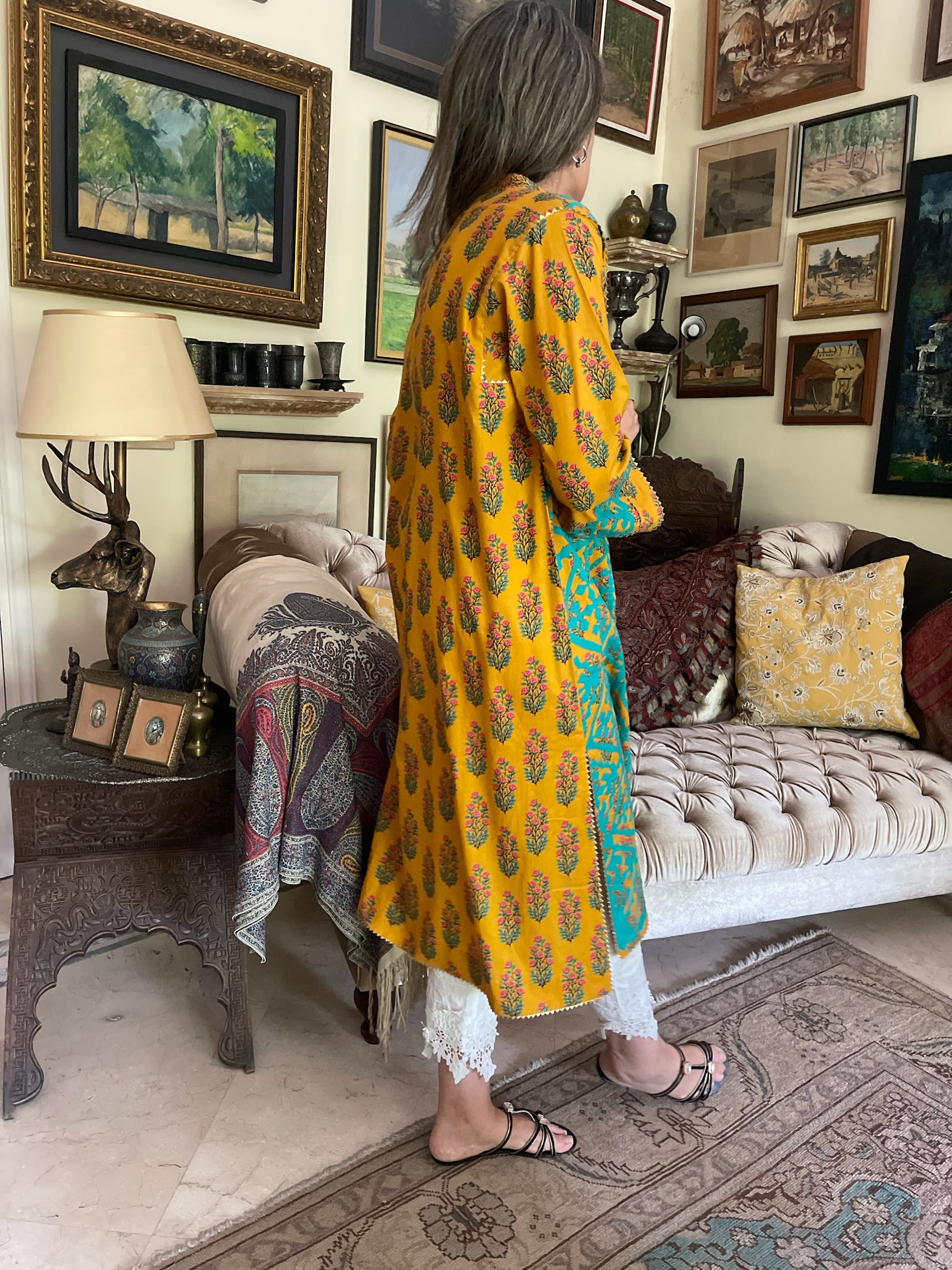 Rilli Kurta Yellow