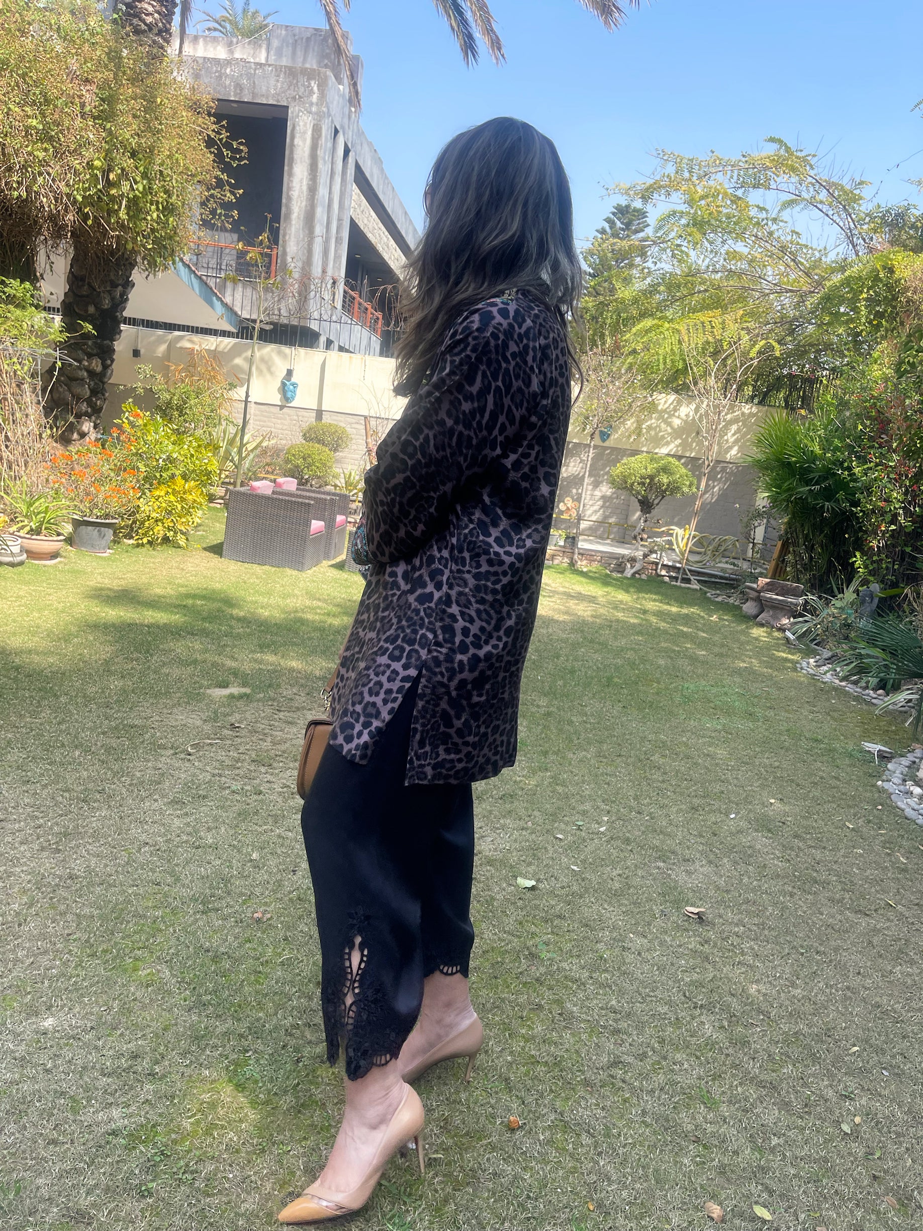 Animal Print Kurta Set