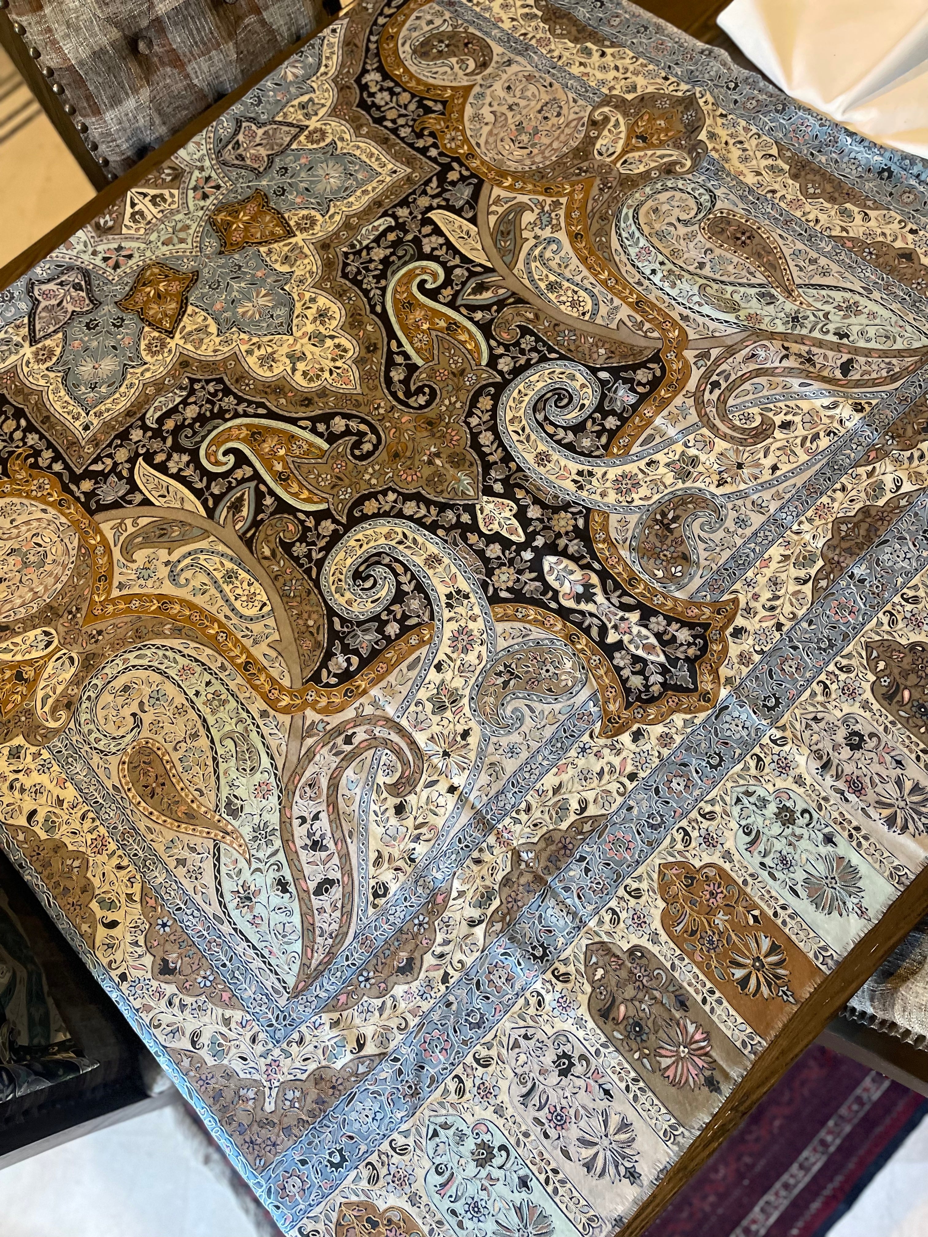 Kalamkaar Shawl Blue