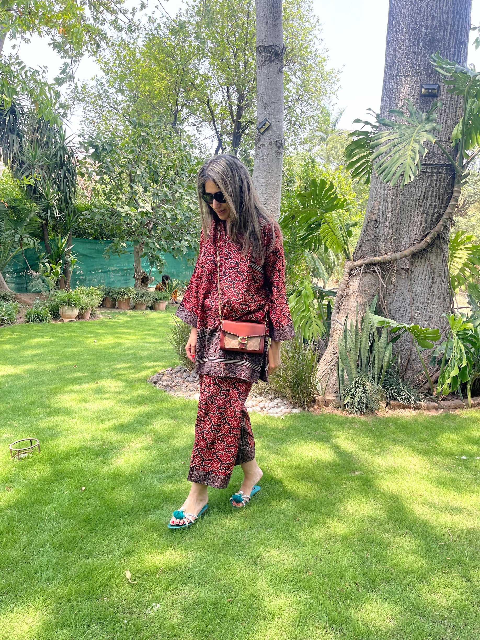 Ajrak Red Floral