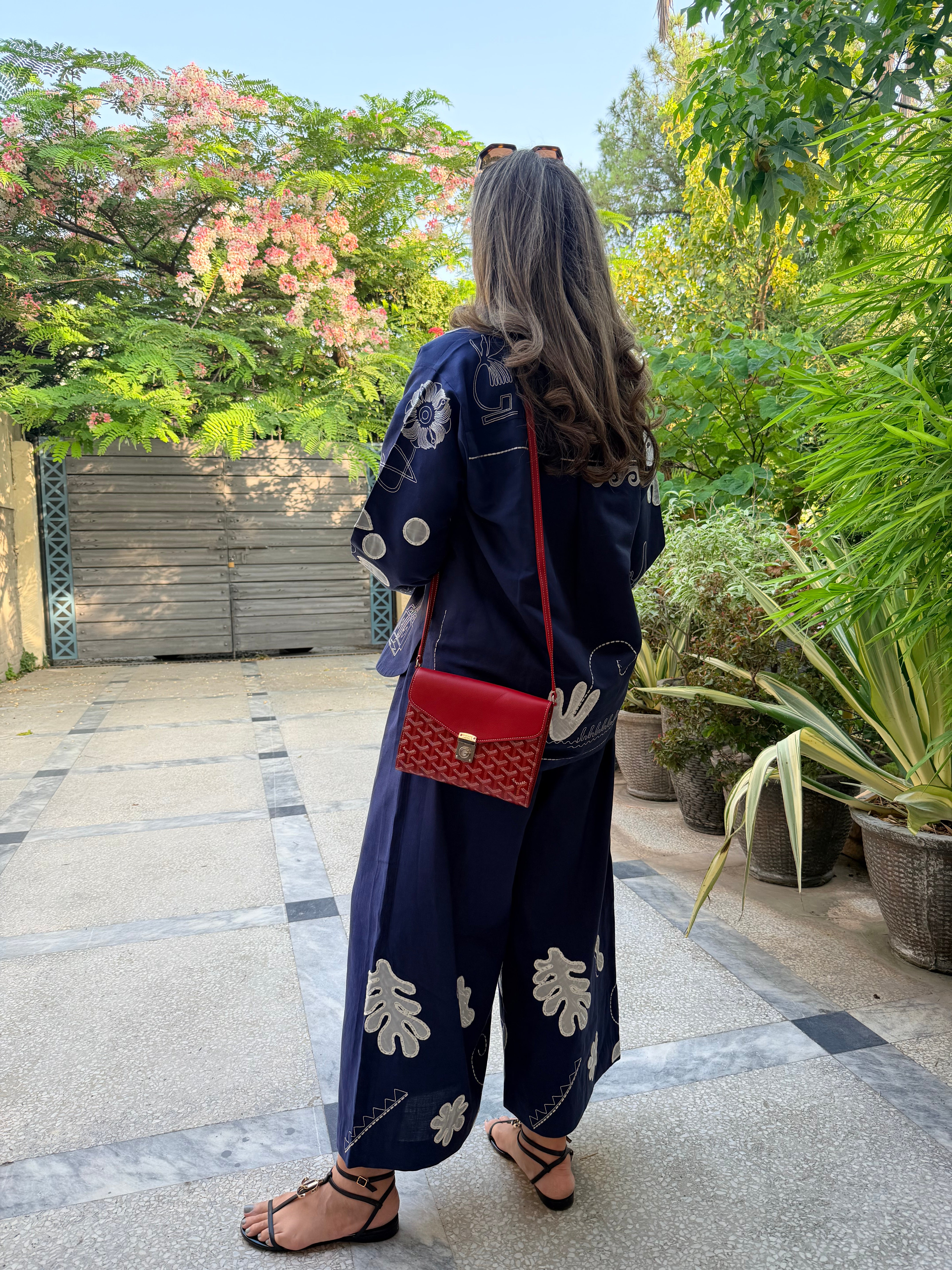 Navy Tribal Appliqué set