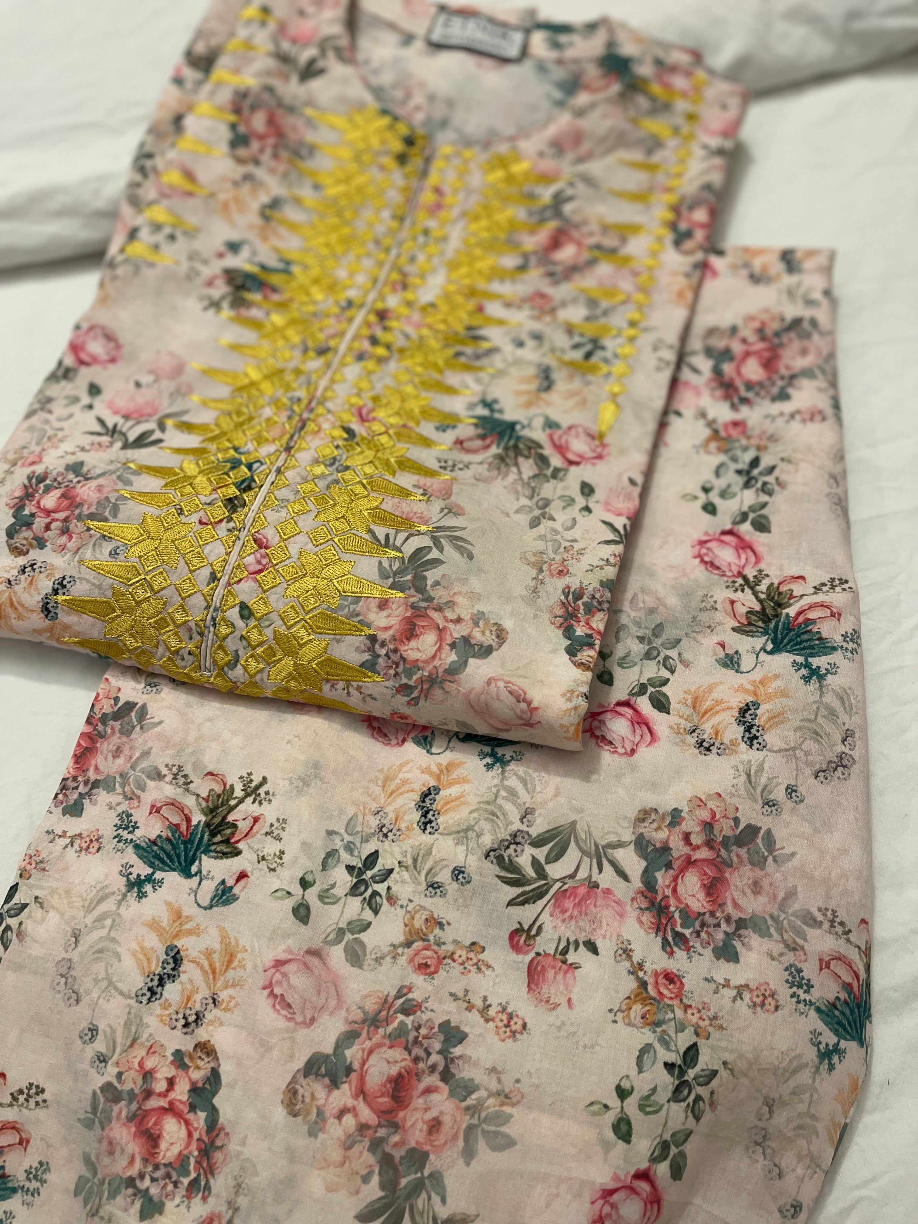 Farshi Lawn Set Pink