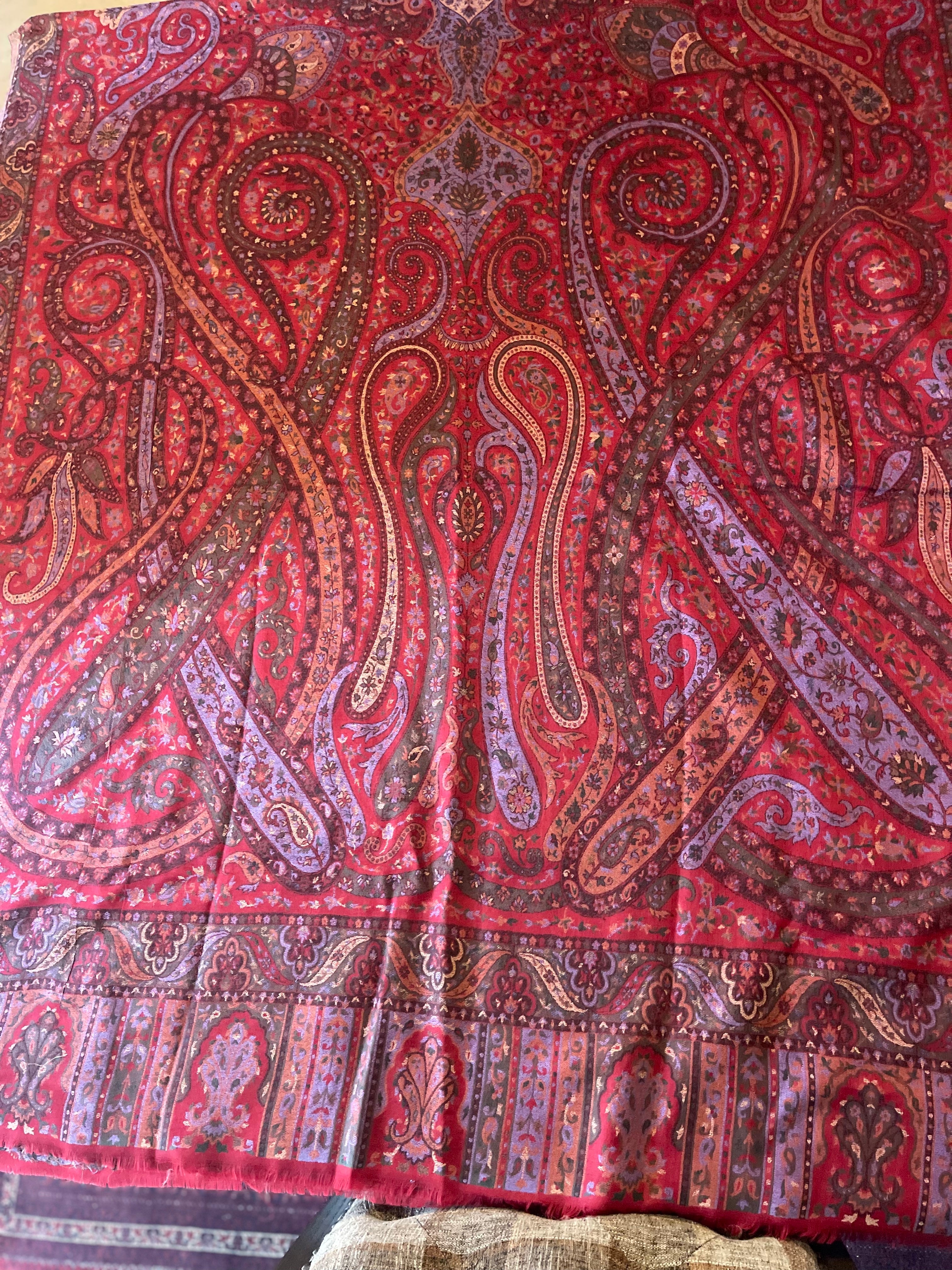 Magenta Pashmina Shawl