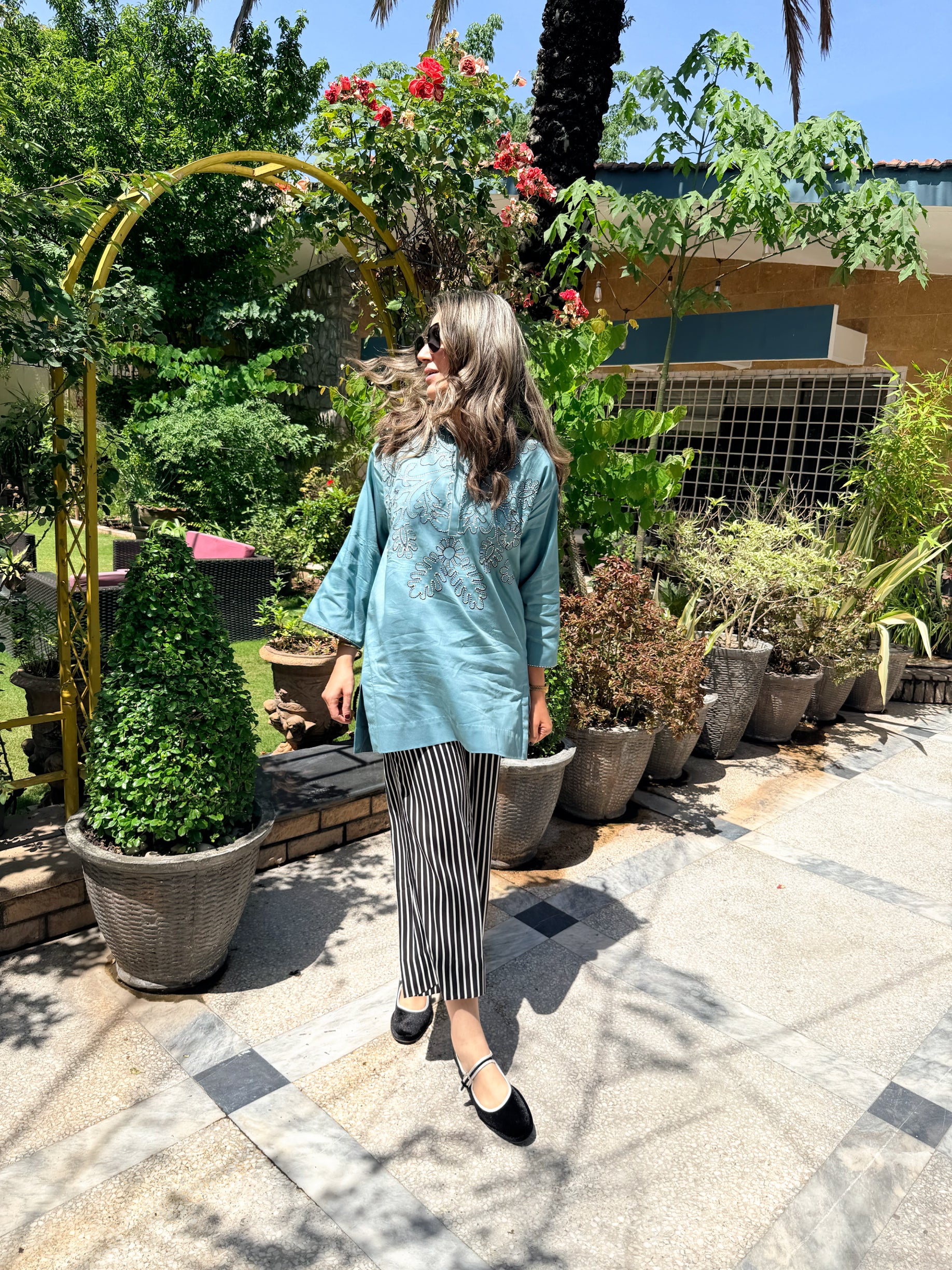 Teal Monochrome Set