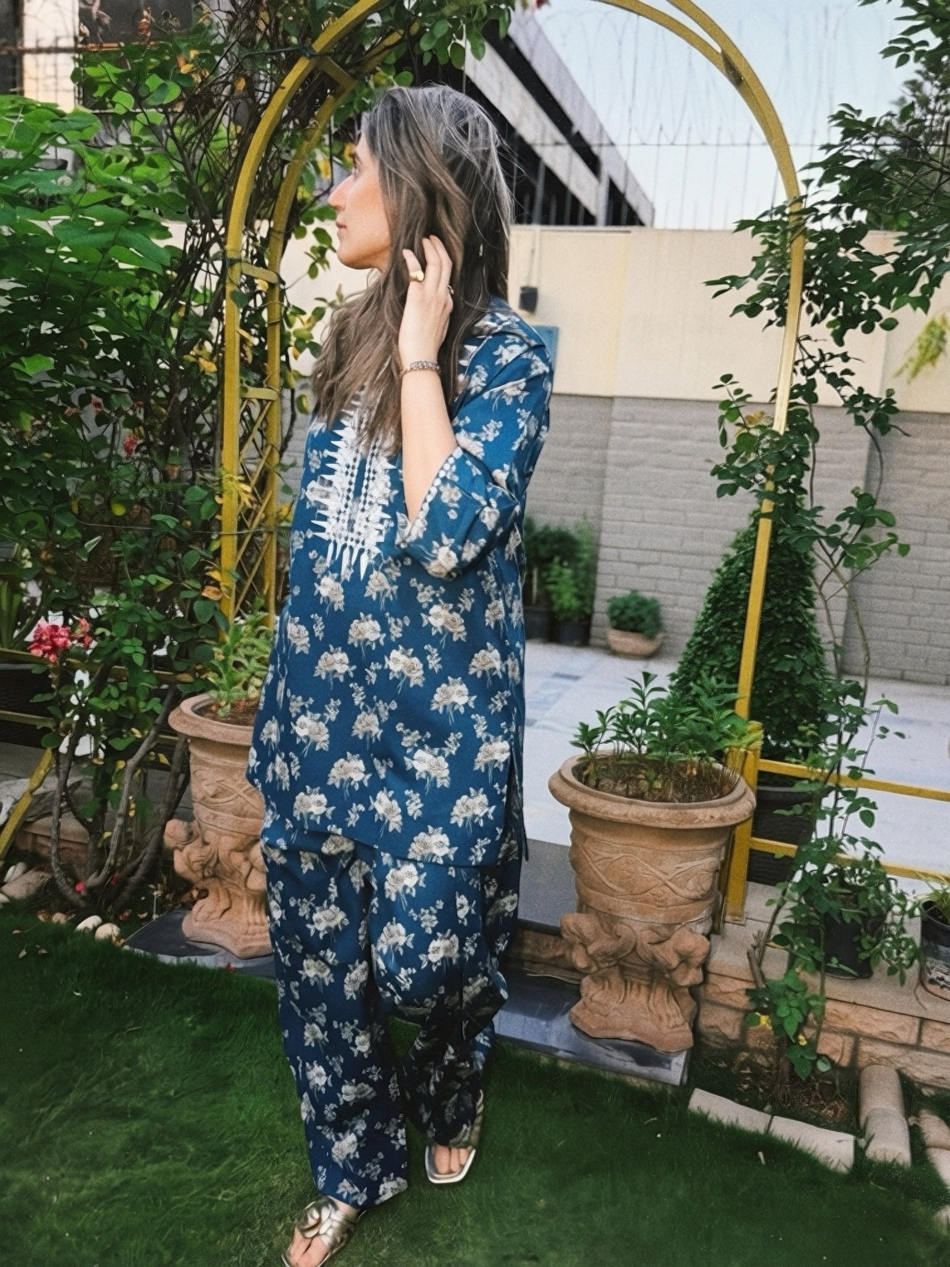 Farshi Lawn Set Blue