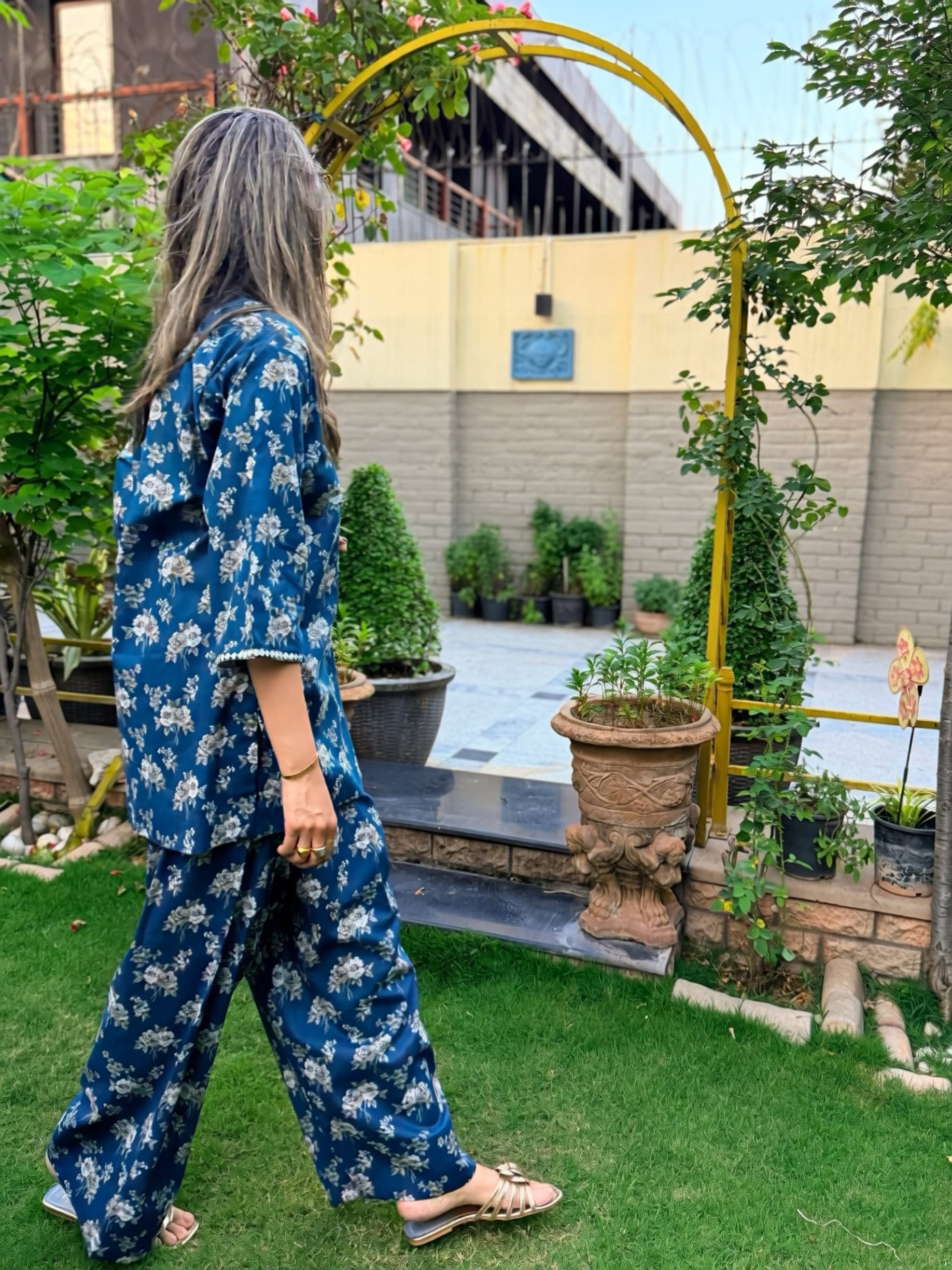Farshi Lawn Set Blue