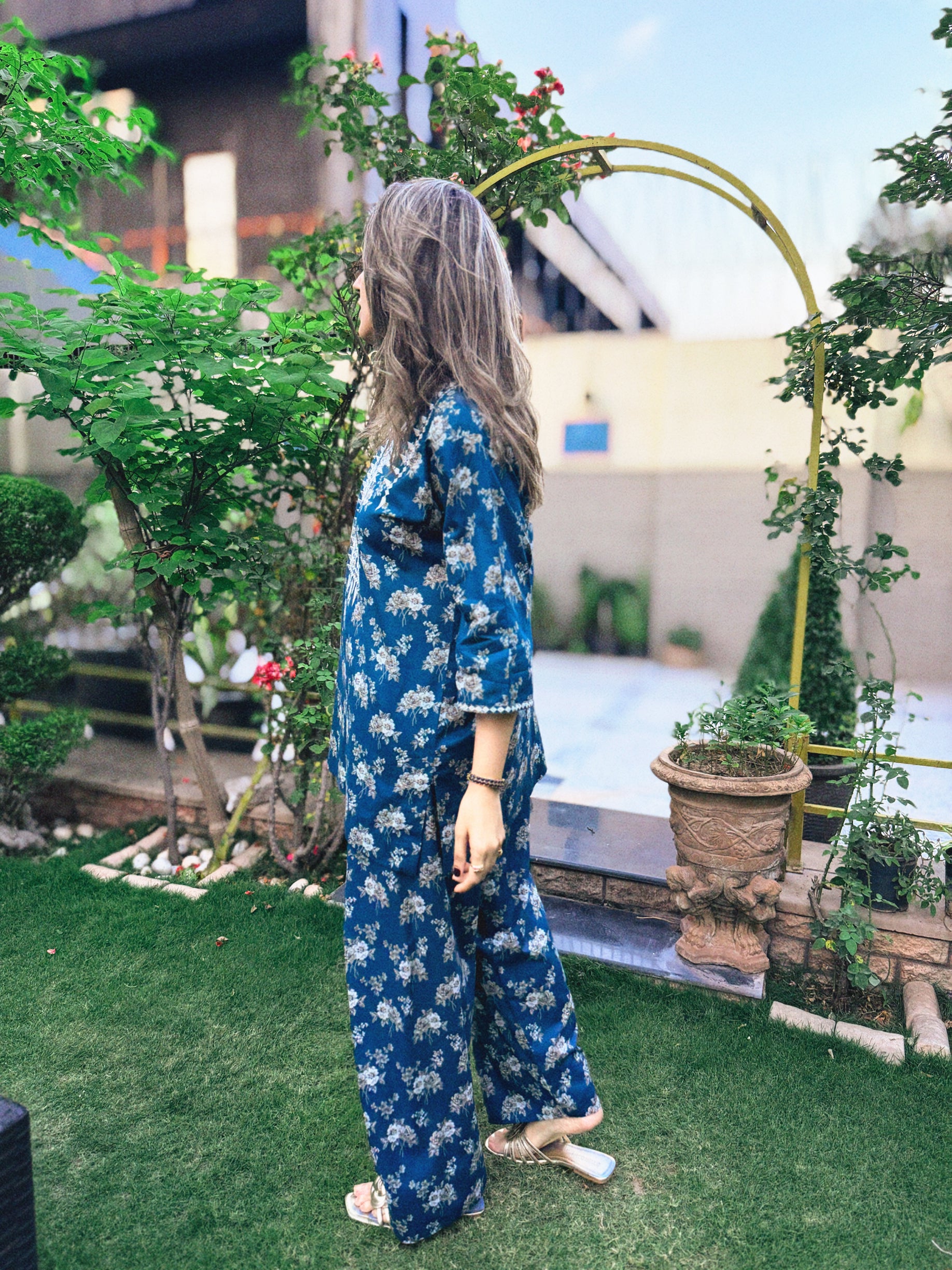 Farshi Lawn Set Blue