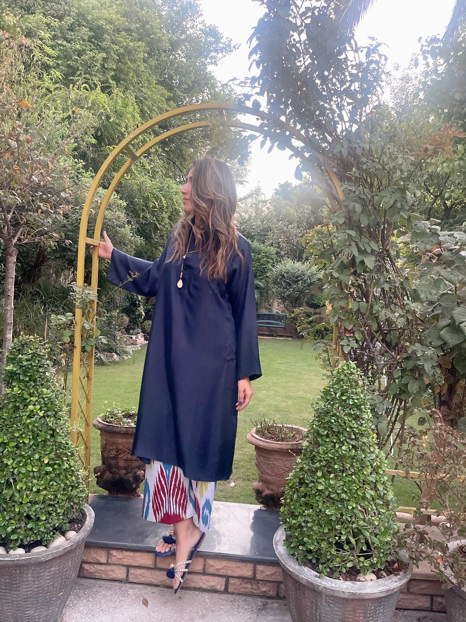 Ikat Silk Shirt