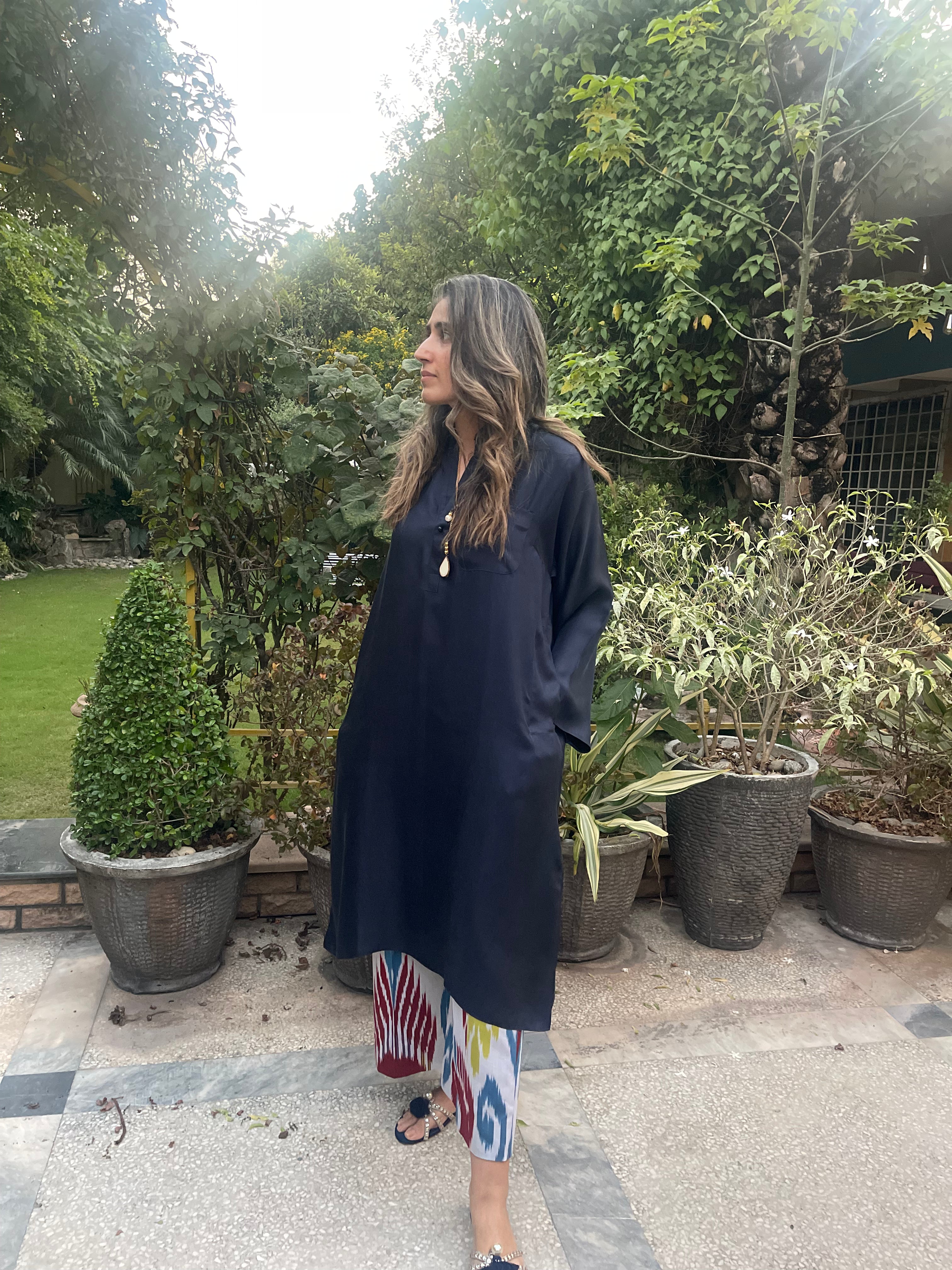 Ikat Silk Shirt